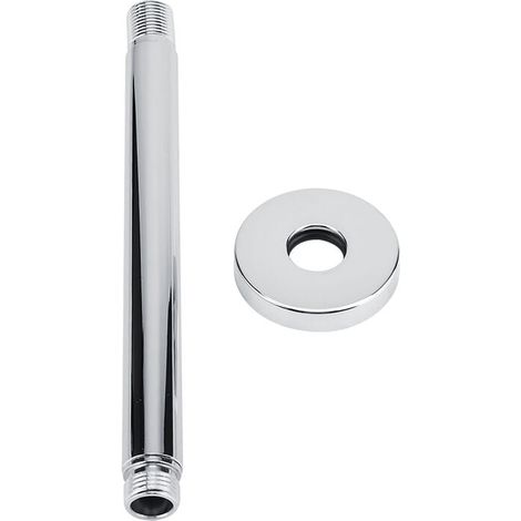 Jeffergarden Stainless Steel Round Shower Arm Hose Wall Mount for Bathroom Ceiling Shower Head (20 cm) (1/5)