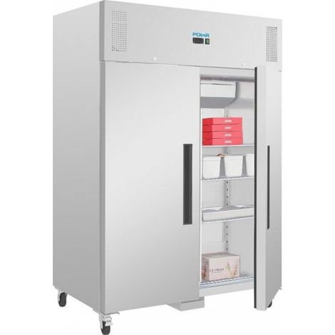 Congélateur inox PRO 1200 Litres 2 portes GN 2/1, 700 W, 220 V - MONO (1/5)