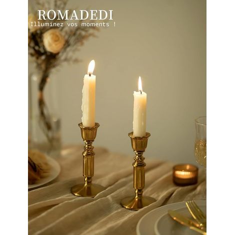 Candle Holders for Home Decor, Gold, 14 cm (1/4)