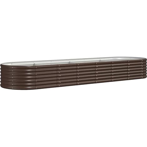 Maison Exclusive - Hochbeet Verzinkter Stahl 296x80x36 cm Braun (1/5)