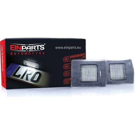Luces LED para matrícula 6000K Blanco frío 12V Canbus para Mercedes W176, GLA X156, ML W166, SLK R172 (1/4)