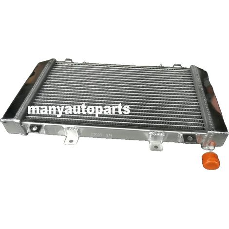 Radiador de aluminio, 40% más de capacidad de refrigeración, compatible con Kawasaki ZRX1100 1996-2000, compatible con Kawasaki ZRX1200 2001-2005, depósitos soldados con TIG, construcción robusta. (1/5)