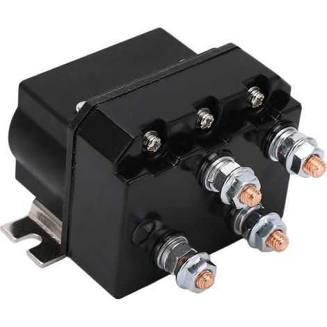 Relais de treuil électrique 250 A, boîtier ABS, étanche, contact en cuivre, bobine en laiton, 12 V