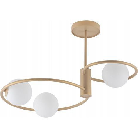 Sigma Aqua Deckenlampe Gold 64 cm elegantes Design