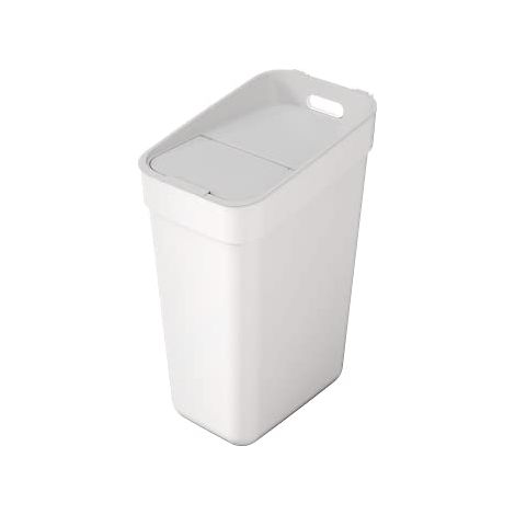 Curver – Poubelle tri sélectif 30L – Fixation murale incluse – Couvercle fendu pour accès facile – Fabriquée en plastique recyclé