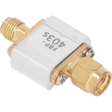 Filtre passe-bande 403 MHz, bande passante de 1 dB, 4 MHz faible perte d'insertion, bruit réduit, filtre récepteur à plage dynamique améliorée. (1/5)
