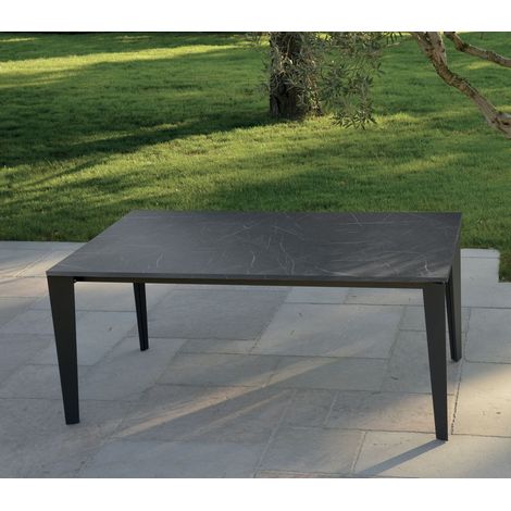 Tavolo Allungabile con Legno effetto Marmo  Dimensione Tavoli: 160 x 90 + 2 allunghe 50 cm (1/2)