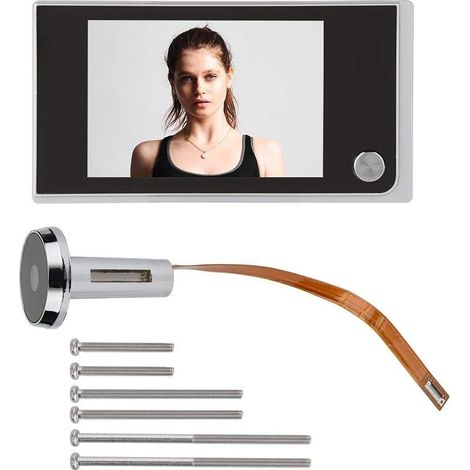 Spioncino digitale per porte con touch screen da 3,5 pollici, display LCD da 120 gradi, telecamera elettronica Cat Eye per videosorveglianza digitale