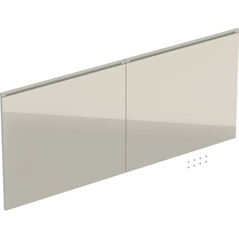 Ensemble de façades de tiroirs GE pour meuble inférieur Acanto, largeur 120 cm, sable-gris