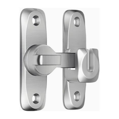 serrure coulissante avec pêne, serrure de porte, serrure de fenêtre, poignée coulissante pour salle de bain, toilettes, hangar, chambre à coucher, loquet à clic
