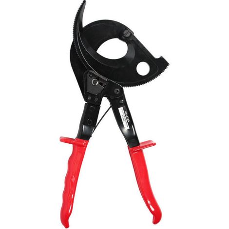 HS-520A Selbstjustierender Ratschen-Kabelschneider bis max. 400 mm² in Aluminium und Kupfer, Isolierter Bolzenschneider für Getriebe