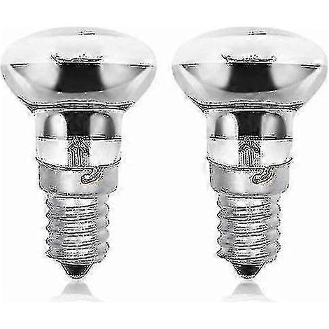 Ampoules pour lampe à lave R39 E14 40 W, culot à vis Edison, réflecteur, petit modèle, blanc chaud 2800 K, dimmable (lot de 2). (1/5)