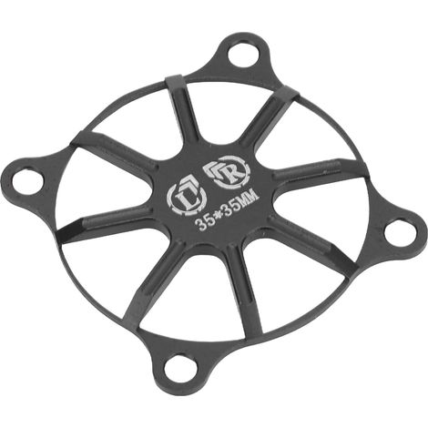 Motorkühlerabdeckung aus Aluminiumlegierung, Kühlkörper für RC-Cars, schwarz (1/5)
