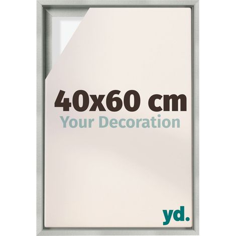 Your Decoration - Cadre flottant  - Argent Mat - Cadre en caisse américaine pour toile sur chassis - MDF - Lyon (1/5)