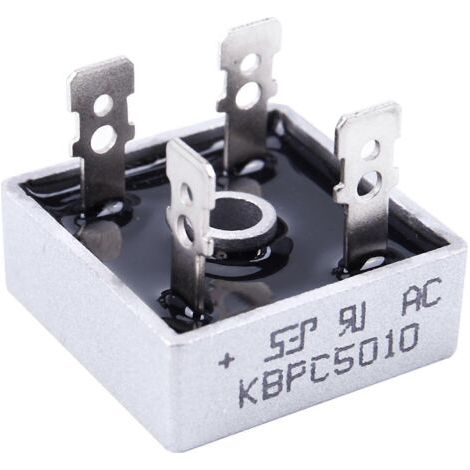 4X 50A 1000V Metal Case Single Phases Diode Bridge Rectifier KBPC5010-- (1/5)