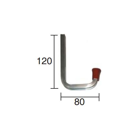 CONDY - SUPPORTO A MURO A L IN ALLUMINIO 80x120 MODELLO 3