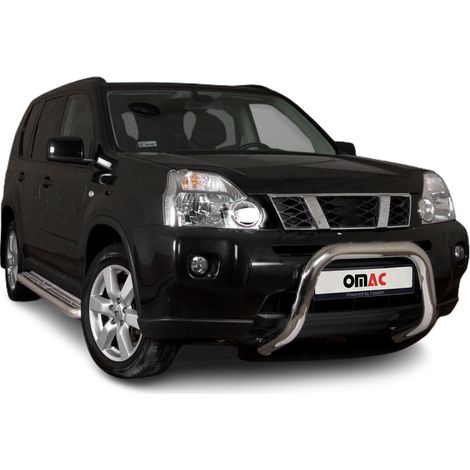 Pare-Buffle Avant Pour Nissan Pathfinder 2010-2016 en Acier Argent (1/5)