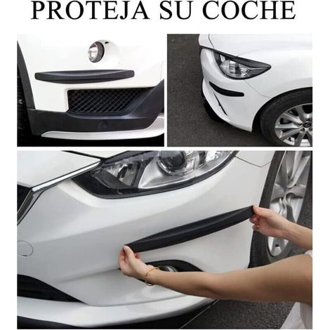 Protezione angolare universale per paraurti auto, striscia adesiva antigraffio, nera. (1/5)