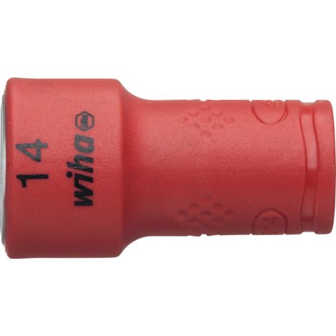 Wiha Inserto de llave de vaso aislado de hexágono exterior de 1/4" 14.0 mm (43099) (1/2)