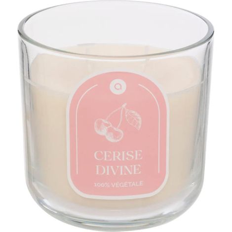 Bougie Parfumée en Verre "Floa" 350g Cerise (1/3)