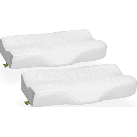 Pack de 2 almohadas HOVER antigravedad 40 x 60 cm – espuma ergonómica - i-Flair by MOG CASA (1/5)