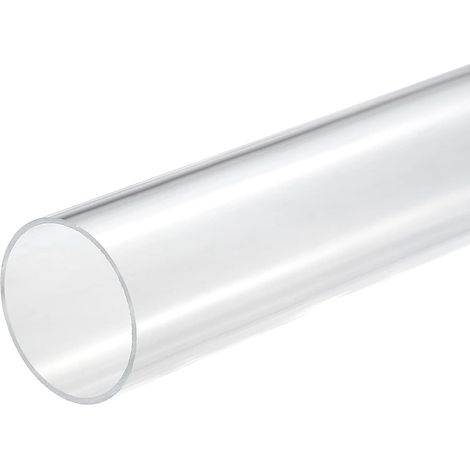 Acrylique Tuyau Transparent Rigide Rond Tube 47mm ID 50mm OD 10" pour Lampes et Lanternes, Eau refroidisement Système (1/5)