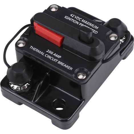 DC12V-42V Autoradio-Audio-Inline-Schutzschalter, manuelle Rückstellung (200A) (1/5)