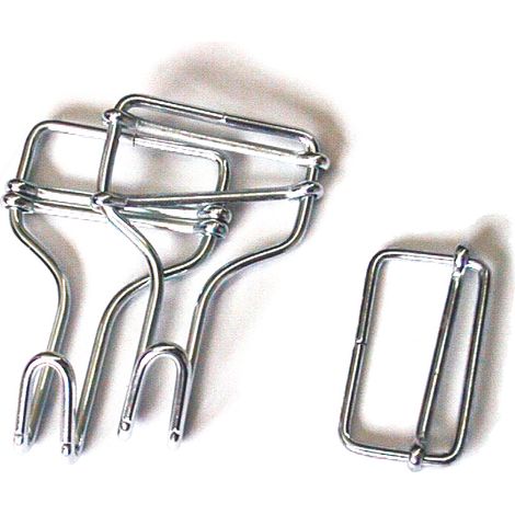 FIBBIA E GANCIO CINGHIA PER POMPE  mm. 40x20x2,8