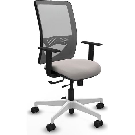 Silla de oficina piqueras y crespo Zulema gris piel sintética (1/2)