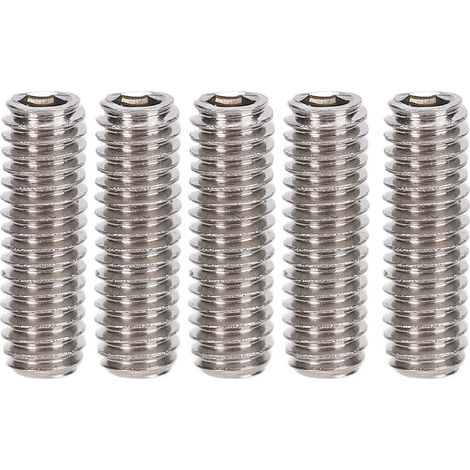 Sortimentssatz mit 50 kopflosen Schrauben aus Edelstahl A2-70, Befestigungsschrauben M2,5 x 8 (1/5)