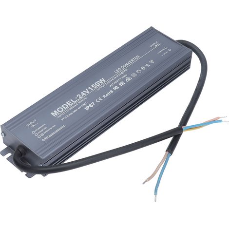 IP67 wasserdichtes LED-Netzteil, 24V 6,2A Transformator, AC170-265V Konverter, Netzteil für LED-Streifen, Außenadapter, 149W. (1/5)