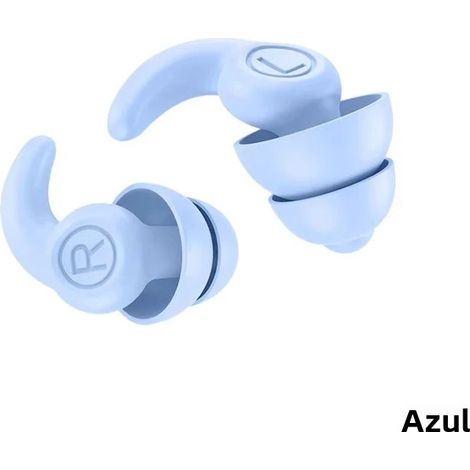 Bouchons d'oreille en silicone pour réduction du bruit et protection audifique imperméable pour les déplacements et le travail. (1/5)