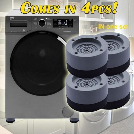 Tampon anti-vibration de tapis en caoutchouc pour lave-linge Fixation universelle antidérapante (1/4)