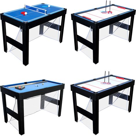 Happy Garden – Table de ping pong multi-jeux 20 en 1 – Dimensions L 106,6 x l 61 x H 80,5 cm – Structure MDF – Pour usage intérieur et extérieur