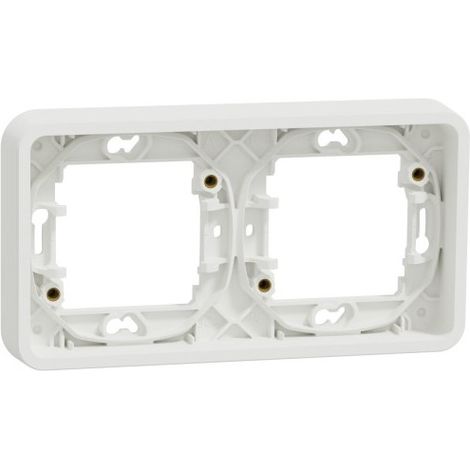 Schneider MUR39101 Mureva Styl - 2-unit horizontal frame - recessed - IP55 - IK08 - white (1/3)