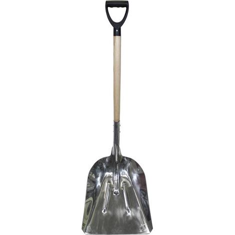 Faithfull RI34-SNWASSPYD Aluminium Grain Shovel Wood Handle FAIGRAIN (1/2)