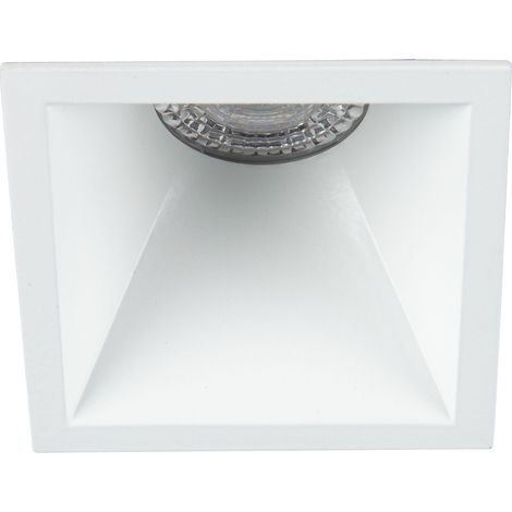 Spot DECO ASYM GU10 carré fixe, blanc mat IP20 - EUROPOLE - 26911 (1/4)