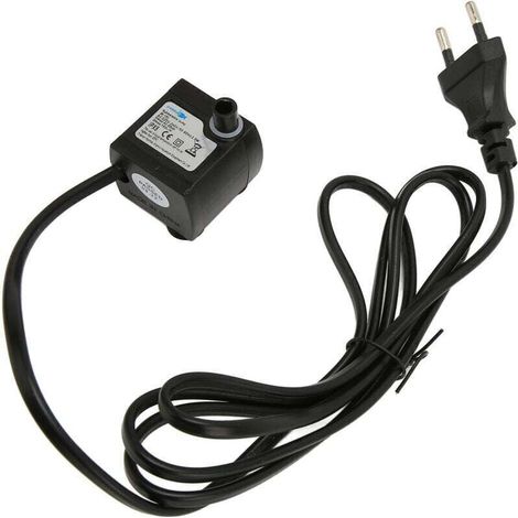 Mini pompe submersible silencieuse réglable, indice d'étanchéité IPX8, avec ventouse, convient aux aquariums, prise standard européenne 220-240V, TRIMEC. (1/5)