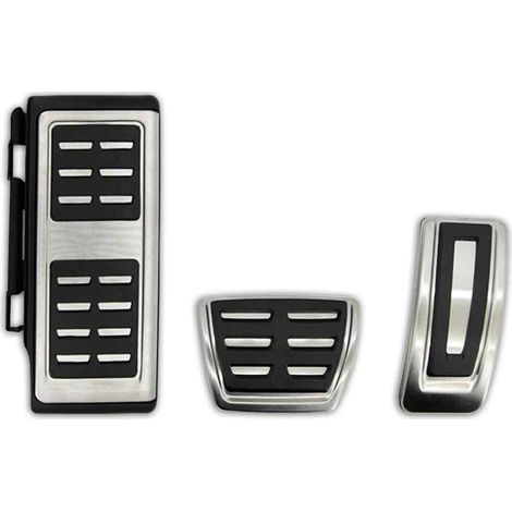 4 pièces Repose-pieds acier inoxydable, sans perçage, pour VW Golf 7 GTI MK7, Skoda Octavia A7, Audi A3/S3, Passat B8, Tiguan 2017 (1/5)