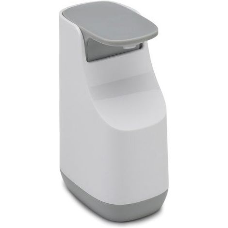 Dispensador de jabón compacto Joseph Joseph Slim™ en Gris/Blanco, con boquilla anti-goteo y capacidad de 350ml, fácil de usar y almacenar.