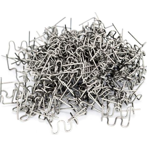 1200 clous de réparation en plastique pour pare-chocs de voiture, avec boîte et agrafes chauffantes en quantité suffisante. (1/5)