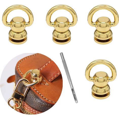 4 Pièces Rivets en Laiton Clous pour Rivets D'Anneaux Vis (1/5)