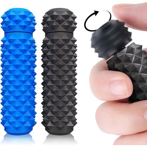 Jouet sensoriel anti-stress pour adultes - Lot de 2 rouleaux à picots pour soulager l'anxiété, outil de concentration pour les personnes atteintes de TDAH et d'autisme, idéal pour le bureau et la sall (1/5)