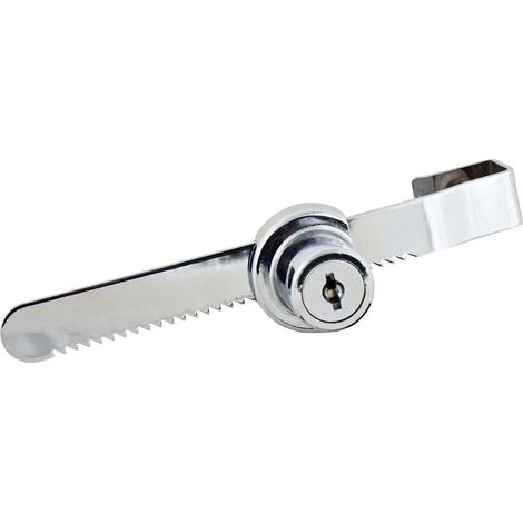 Serrure de sécurité pour portes coulissantes, en alliage de zinc, avec 2 clés, pour installation domestique et usage quotidien.-AquaForge (1/5)