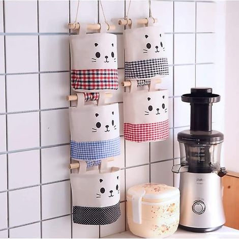 Pack de 5 paniers de rangement, petits et simples organisateurs de vaisselle, sur place