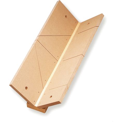 Boîte à Coupe Forme V – Grand Modèle – Boîte à Onglet Plastique Robuste – Découpe Précise pour Baguettes, Plinthes, Moulures – Idéale pour Travaux d’Angle et Finitions – Bricolage et Rénovation