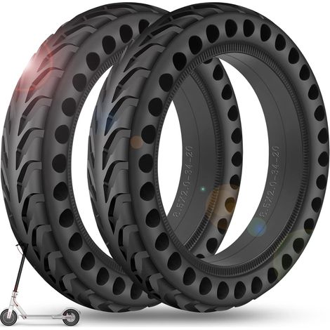 8,5 Pouces Pneu Plein pour Trotinette Electrique, 8 1/2 x 2 Roue, 50/75-6.1 Pneus pour M365 / M365 Pro / 1S / Pro 2/3 / 3 Lite/Essential et Tous Les Roues de Scooter de 8.5 Pouces (1/5)