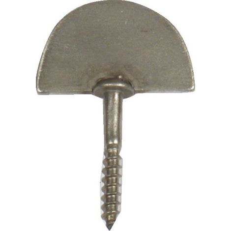 AFBAT Butée de fermeture à visser inox brossé, H.60 x L.40 x P.10 mm (1/3)