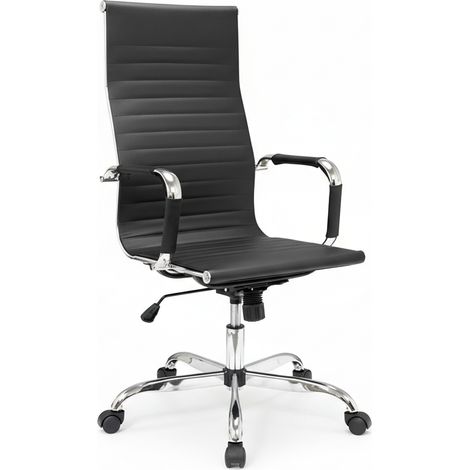 Poltrona Direzionale Ergonomica Ufficio Studio 54.5x62x109.5/116 cm