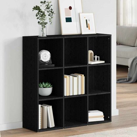 Bibliothèque Style scandinave - Meuble de Rangement - Noir 98x30x98 cm Aggloméré Chic-796920 (1/5)